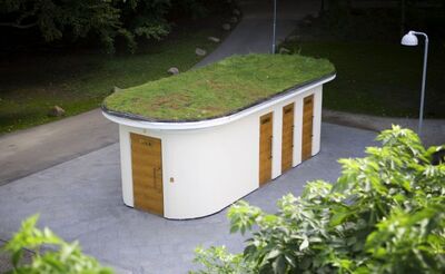 Danfo manufactures public toilets with Sedum roofs