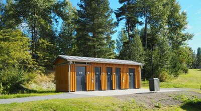 Public toilet at recreational area Norway