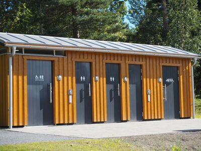 Public toilet at recreational area in Norway